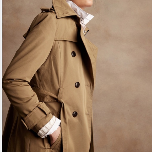 NWT Banana Republic Petite Trench - Picture 3 of 5